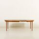 Table extensible en teck danois avec 2 allonges, années 1960.