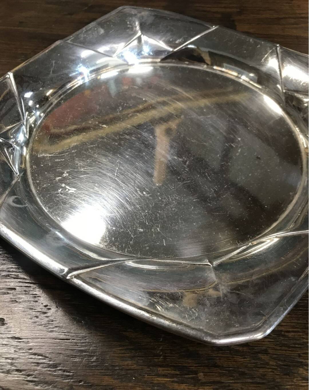 Gallia silver-plated dish, Christofle.