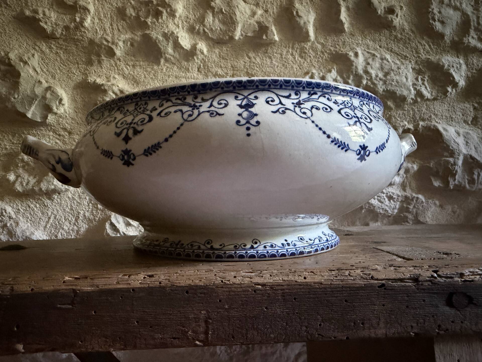 Fruit bowl in ironstone model Balzac