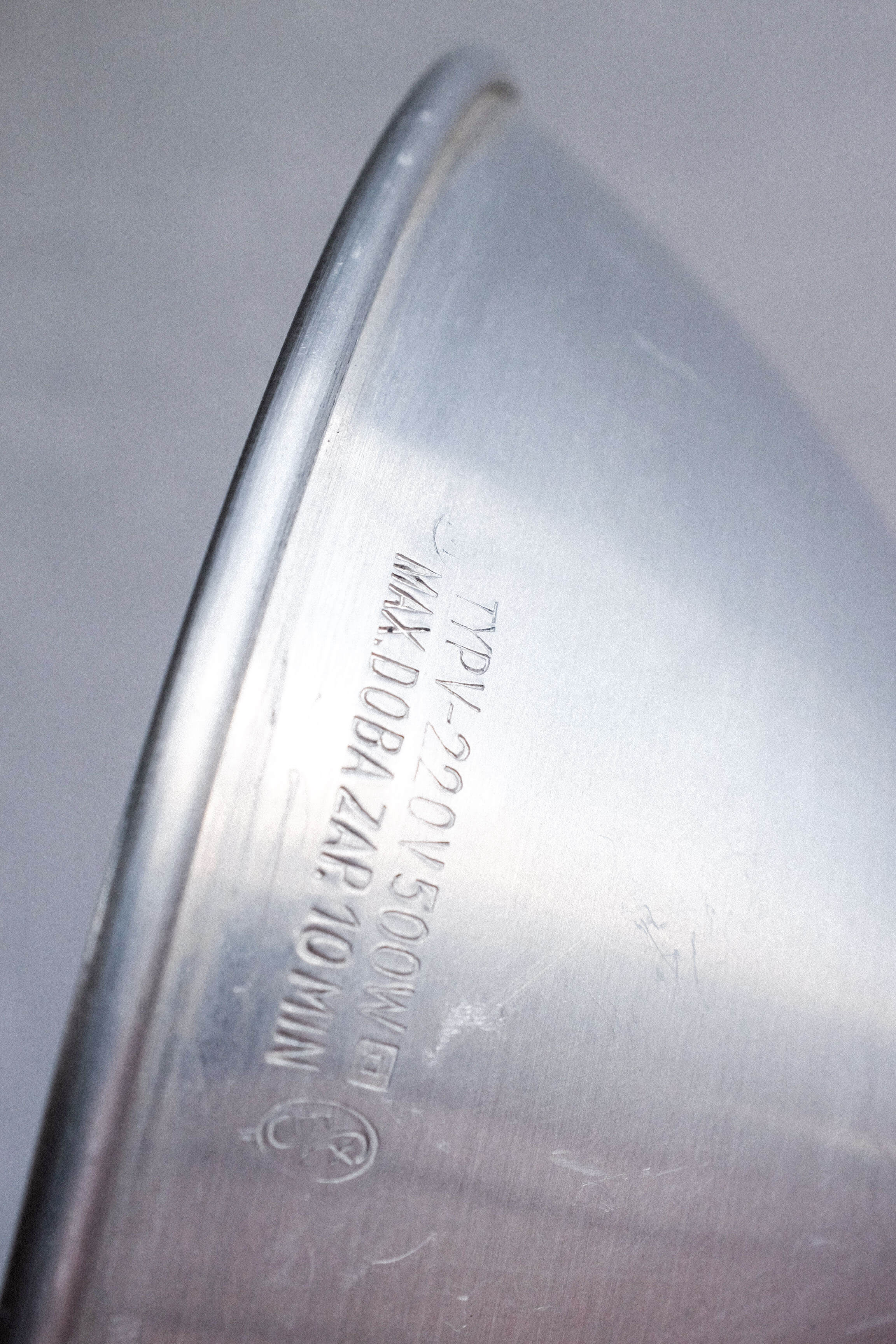 Industrial czechoslovak metal table lamp, 1960s