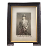 Photo framed under glass