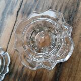 Set of 4 glass candle holders, Reims