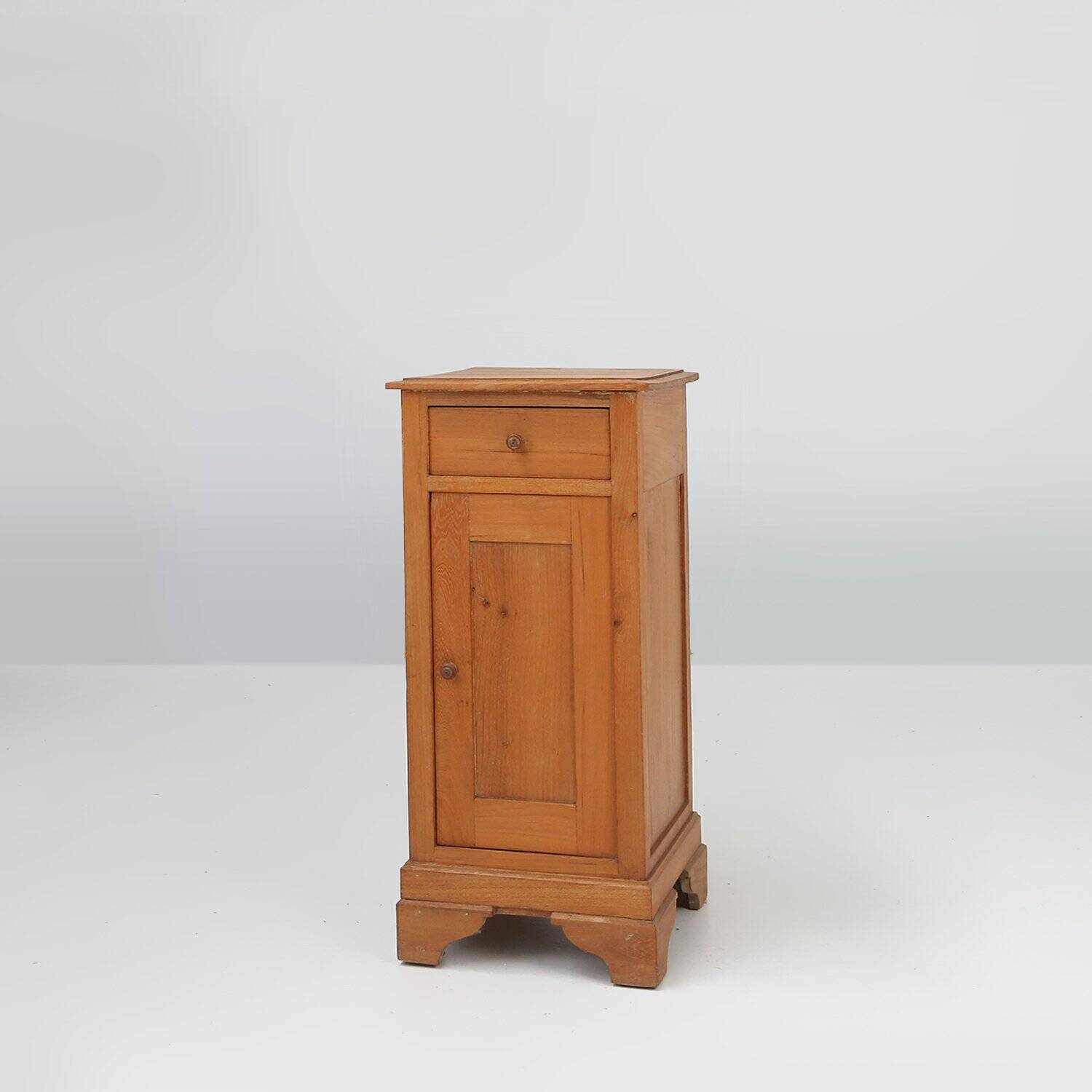 Art Deco Nightstand in Pine Wood, France, 1930s