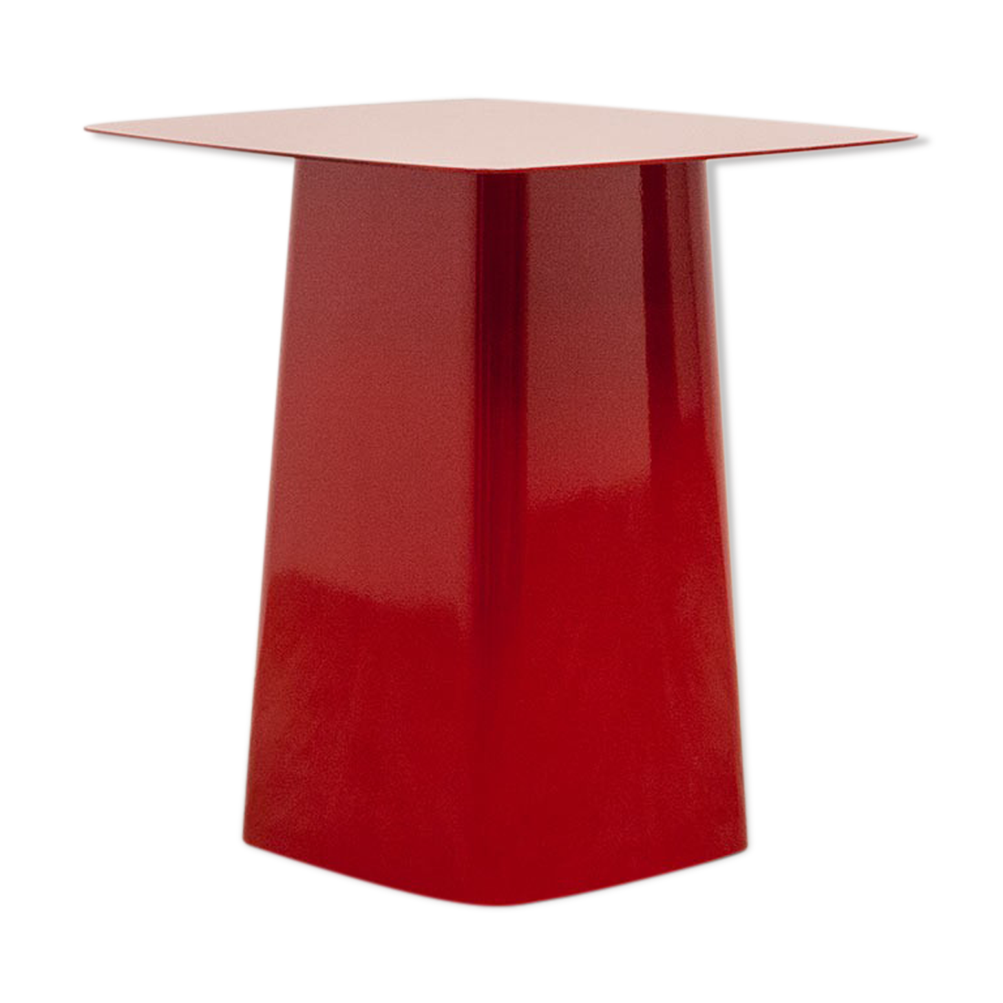 Red coffee table Vitra metal side table