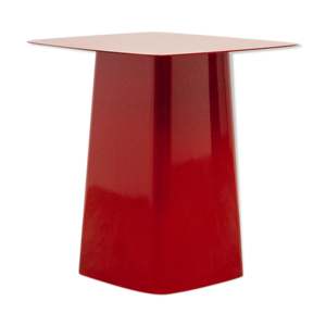 Table basse rouge Vitra metal side