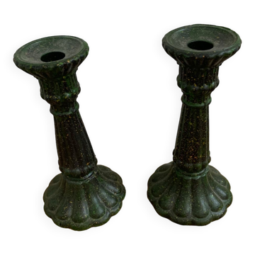 Bougeoir en verre