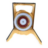 Limoges plate Chastagner & Cie – double gilding – with box