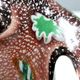 Vintage Brown Murano Glass Ashtray / Catchall by Fratelli Toso with Murrines