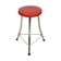 1950s Brabantia Stool Red Faux Leather and Chrome