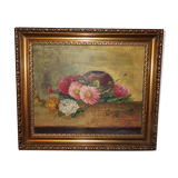 Still life on signed panel