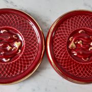 Set of bottle coasters and art deco flat 30s