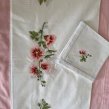 Table service and those hollyhock napkins