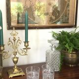 Set of 5 crystal whiskey glasses