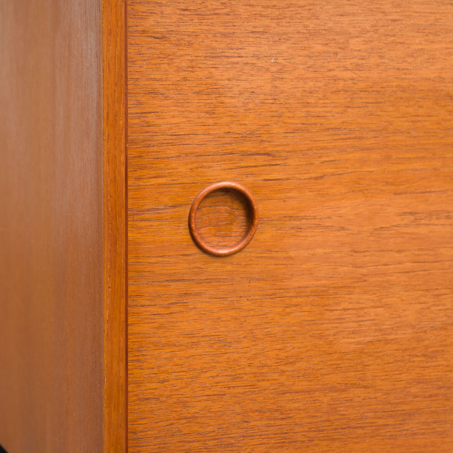 Vintage teak row, 160cm, restored