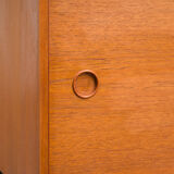 Vintage teak row, 160cm, restored