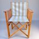 Chaise de réalisateur pliante avec tissu à rayures