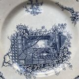 Serving dish in iron earth