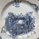 Plat de service en terre de fer