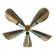 Golden Italian Flush Lamp