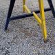 Garden furniture of the 50s coffee table + 2 armchairs compass legs