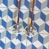 Pair of vintage ski poles 140cm