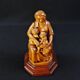 Virgin breastfeeding the Child Jesus and Saint John religious sculpture wood