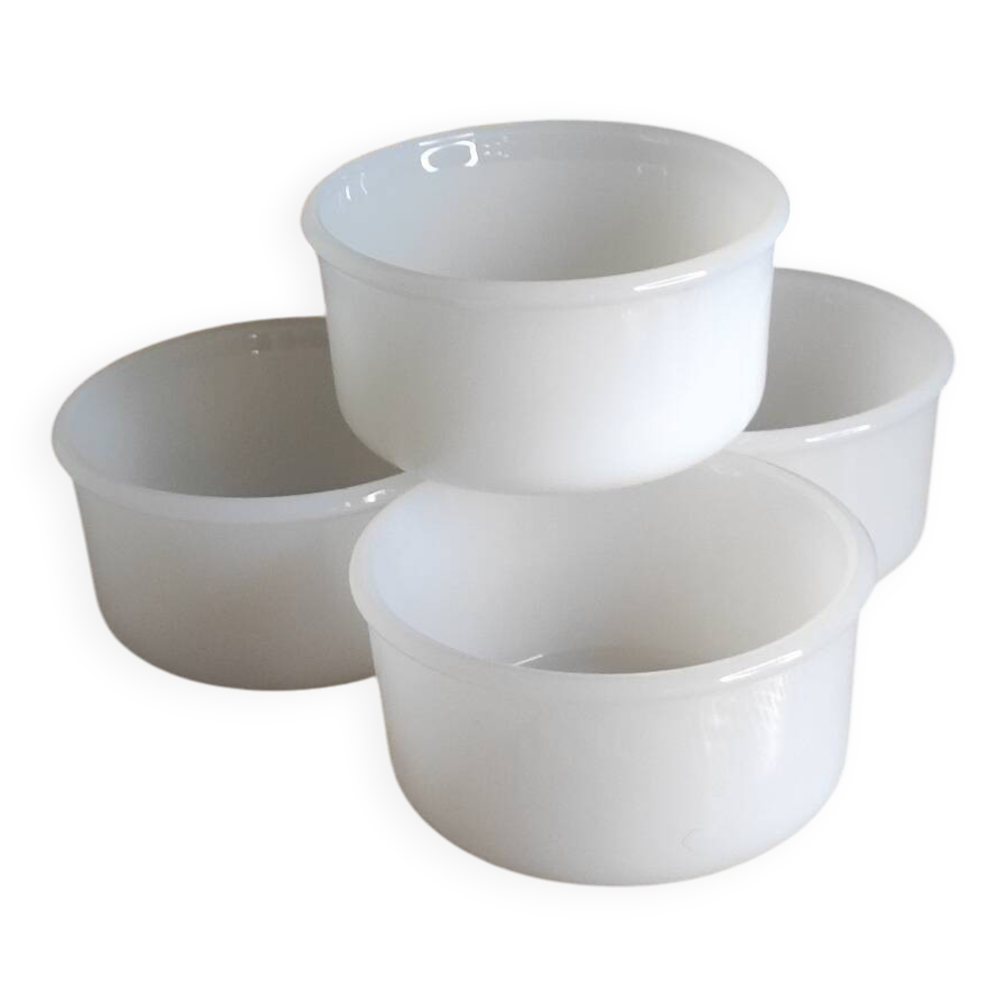 Vintage Arcopal Opaline Ramekins