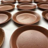 12 sandstone dessert plates