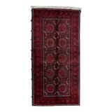 Tapis Baluch afghan ancien fait main, 105 cm x 212 cm (3,4 pi x 6,9 pi), années 1930 - 1C1159