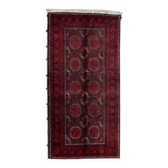 Tapis Baluch afghan ancien fait main, 105 cm x 212 cm (3,4 pi x 6,9 pi), années 1930 - 1C1159
