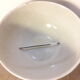 Sandstone salad bowl 23,5cm diameter vintage flat hollow