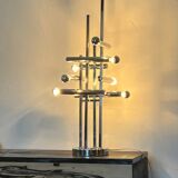 Large 70' Italian chrome table lamp by Stilux Milano