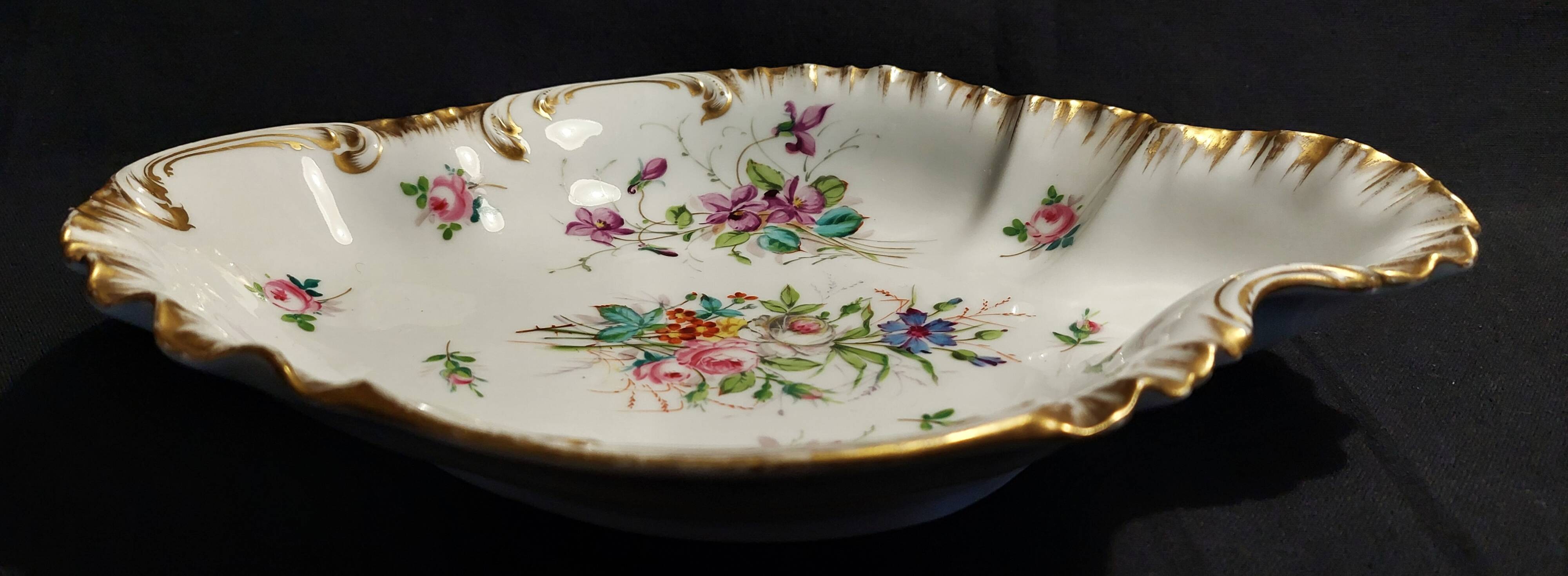 19th century Haviland porcelain hollow dish