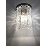 Hammered strips “listelli” murano glass belt wall sconces