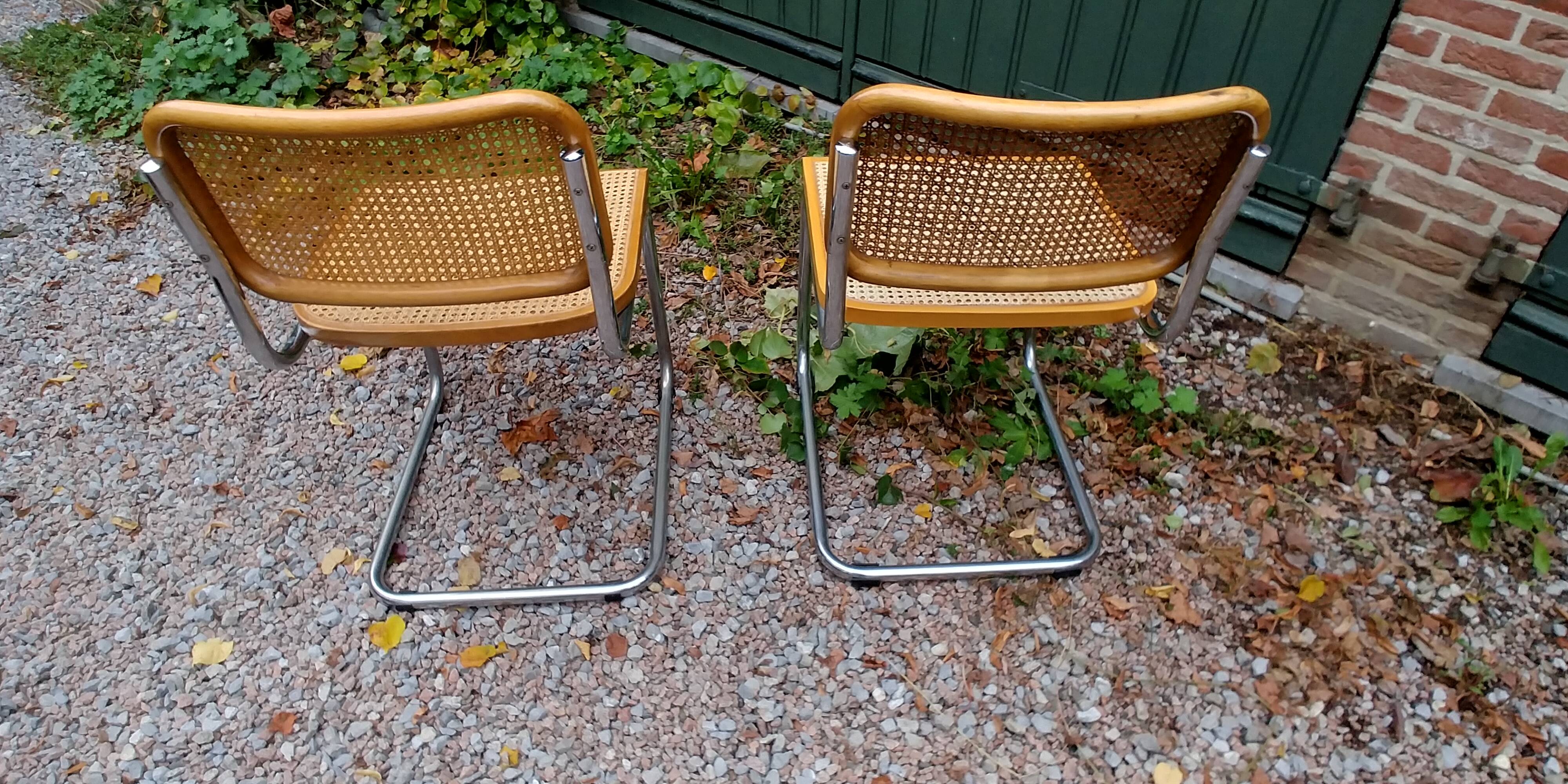 Pair of chairs Marcel Breuer B32