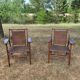 2 vintage rattan armchairs
