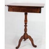 Side Table on a Mahogany Pillar from Around the Year 1850s