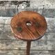 Old walking tabouret feet tripodes vintage wood