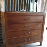 Wooden in oak and marble dresser