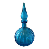 Vintage Empoli Glass Decanter with Stopper, Italy, 1960s