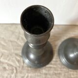 Tin candlesticks