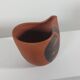 Vintage ceramic vase with sgraffito decoration, Rudi Stahl, Germany, 1950s.