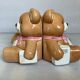 Pair of brown bear bookends