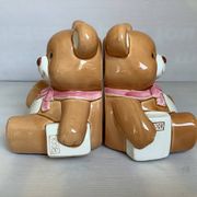 Pair of brown bear bookends
