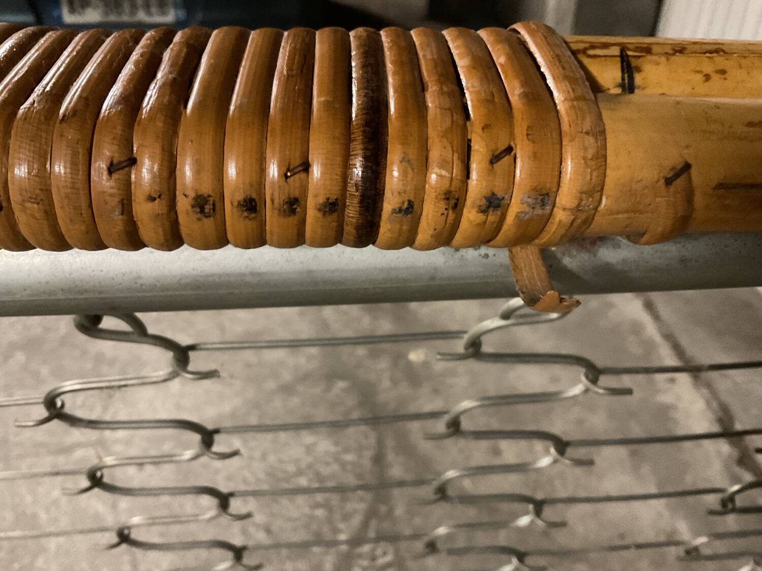 Rattan sofa bed AUDOUX MINNET 60s