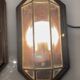 Wooden Brass Sconces Set of 2
