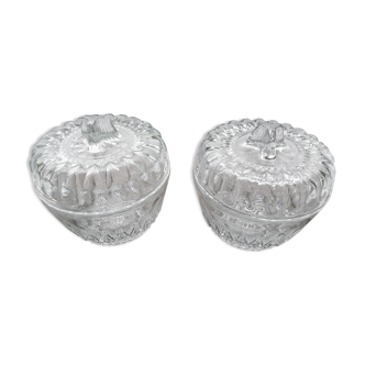 Pair of glass candies from Reims