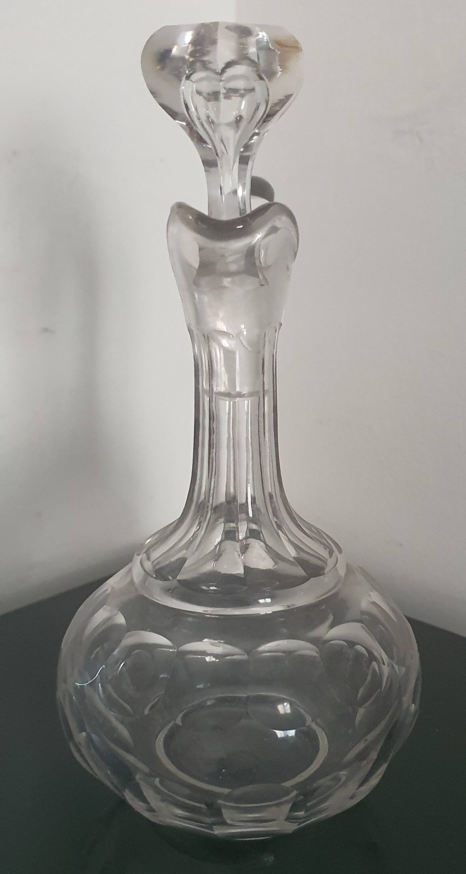 Cut glass carafe