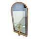 Vintage Floor Mirror with Console Table from Cristal Art, Italy, 1960s