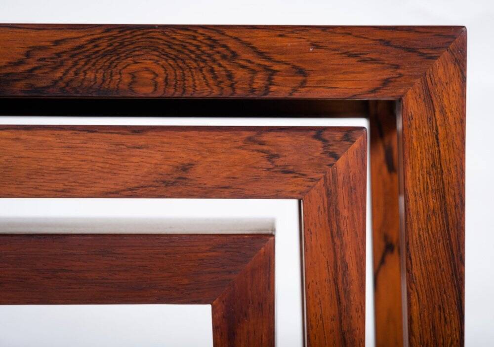 Nest Tables by Severin Hansen for Haslev Møbelsnedkeri, Denmark, 1960s, Set of 3